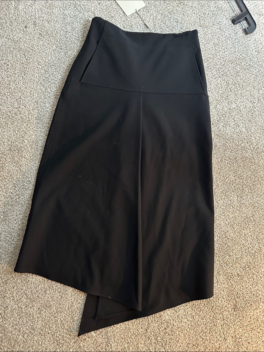 Tibi Black Asymmetrical Midi Skirt NWT - Picture 4 of 5